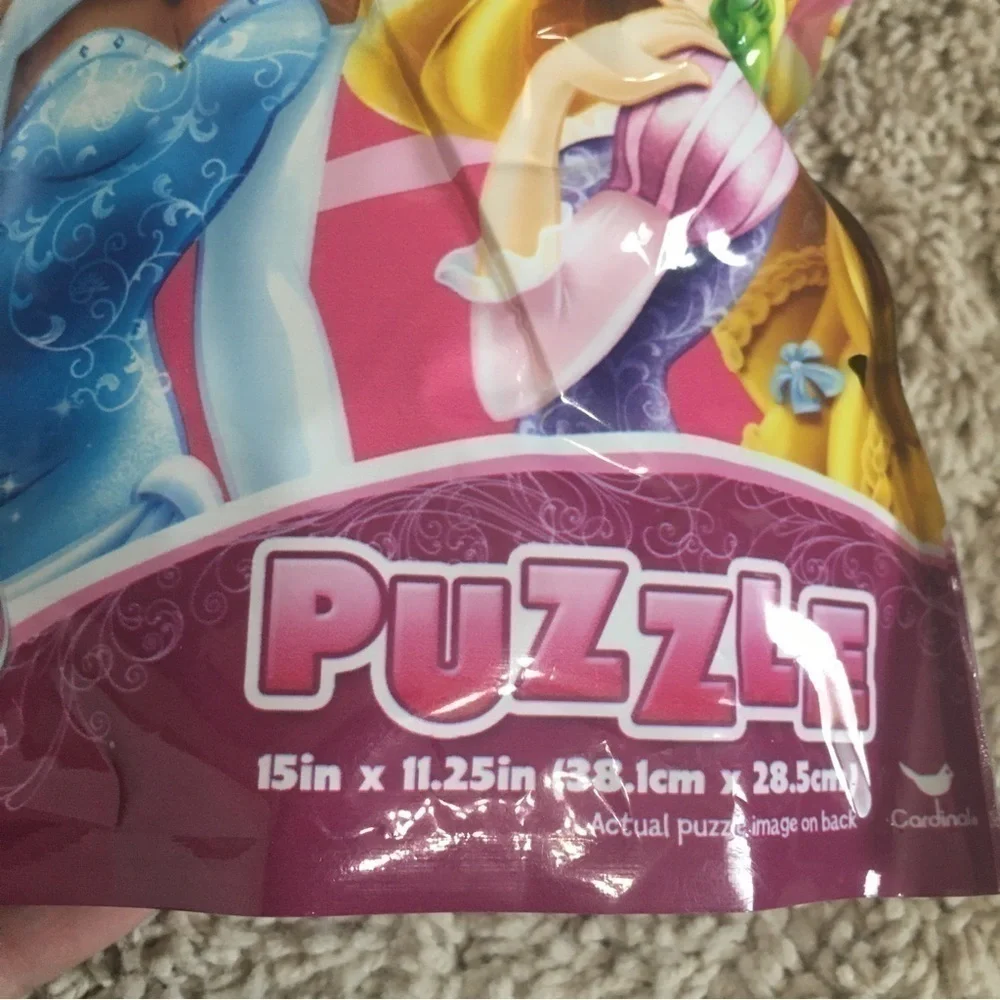 Disney Princess puzzle and coin purse. Birthday beads